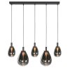 Steinhauer Lampa wisząca Glimsy, kroplowe klosze, LED 2700 Kelvin, regulacja wysokości