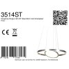 Steinhauer LED lampa wisząca Ringlux, okrągła forma, regulowana wysokość, 2700 Kelvin