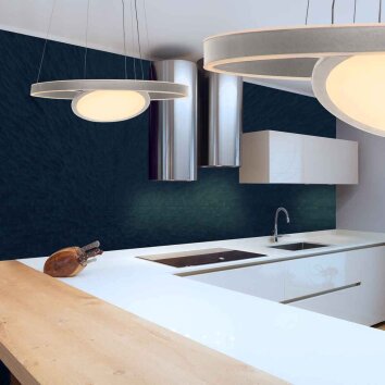 Steinhauer LED lampa wisząca Ringlux, okrągła forma, regulowana wysokość, 2700 Kelvin
