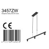 Steinhauer Stang nowoczesna lampa wisząca nad stół 3-punktowa E27, regulowana, 120 cm