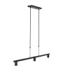Steinhauer Stang nowoczesna lampa wisząca nad stół 3-punktowa E27, regulowana, 120 cm