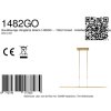 Steinhauer LED lampa wisząca Zelena, pamięć, regulowana barwa światła 2200-4000 Kelvin