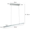 Steinhauer Fluxy lampa wisząca LED 9 cm nad stół 9-punktowa 26 W 4000 lm 2700 K