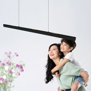 Steinhauer Fluxy regulowana lampa wisząca listwa LED, 9-punktowa, długość 9 cm