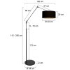 Steinhauer Prestige Chic lampa podłogowa, lampa stojąca z regulowanym wysięgnikiem
