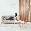 Steinhauer Sparkled Light regulowana lampa podłogowa łukowa, 240 cm wysokości, do salonu