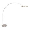 Steinhauer Ringlux LED regulowana lampa podłogowa łukowa do salonu, 2-punktowa