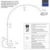 Steinhauer Ringlux LED 2-punktowa lampa podłogowa łukowa nowoczesna do salonu