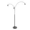 Steinhauer Sparkled Light nowoczesna regulowana lampa podłogowa łukowa 3-punktowa