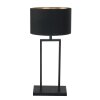 Steinhauer nowoczesna lampa stołowa Stang, geometryczna rama, złoto-czarny abażur
