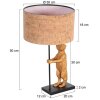 Steinhauer nowoczesna lampka stołowa Animaux z figurką niedźwiedzia, ściemniana