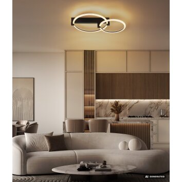 Globo Fletcher lampa sufitowa LED okrągła, nowoczesna, 3000 K, 2550 lm, 24 W