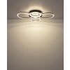 Globo Alvis LED lampa sufitowa typu plafon 4-pierścieniowa nowoczesna do salonu i kuchni
