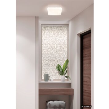 Globo Donte nowoczesny kwadratowy plafon LED 3000/4200/6500 K do korytarza i salonu