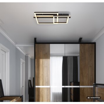 Globo Estrada LED prostokątny plafon sufitowy lampa sufitowa 3150 lm 3000 K nowoczesny