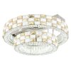 Globo Lidia nowoczesny okrągły plafon sufitowy dwupoziomowy Ø 61 cm LED
