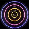 Globo Darteri LED dziecięca neonowa lampa ścienna, okrągła tarcza, Ø 46 cm