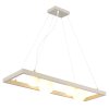 NOWA Nanda kwadratowa lampa wisząca do jadalni, nowoczesna, 4-punktowa, 84 cm