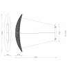 Globo Kristalla lampa wisząca nad stół LED 105 cm do jadalni 4520 Lumen 40 Watt 2700-6000 Kelvin
