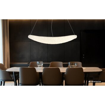 Globo Kristalla lampa wisząca nad stół LED 105 cm do jadalni 4520 Lumen 40 Watt 2700-6000 Kelvin