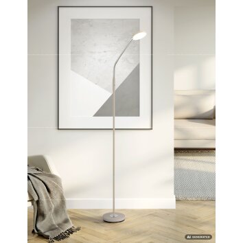 Globo Silvio LED smukła lampa stojąca, lampa podłogowa do salonu, nowoczesna, 173 cm