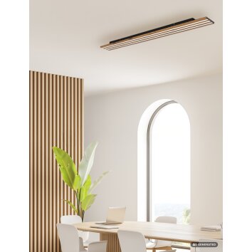 Globo Hayden LED nowoczesny podłużny plafon liniowy 3600 lm 2700-6500 K 36 W