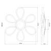 Globo Orbita nowoczesny kwadratowy plafon LED do salonu i jadalni, 34 W, 4300 lm, 3000 K