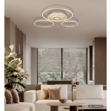 Globo Miles LED okrągły plafon lampa sufitowa nowoczesny 6710 lm 2700-6500 K