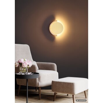 Globo Rojas LED nowoczesna okrągła lampa ścienna kinkiet 3000 K 1331 lm 12 W