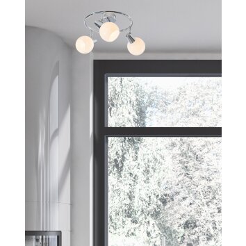 NOWA Doxy plafon lampa sufitowa 3-punktowa Ø 25 cm do salonu i kuchni nowoczesna E14