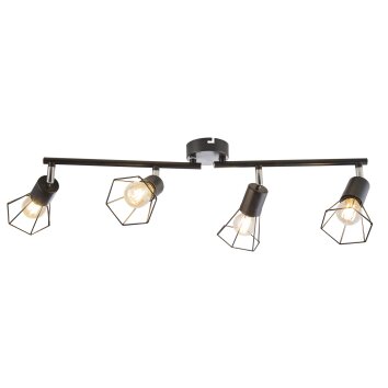 NOWA Toni kwadratowa lampa sufitowa spot 4-punktowa, nowoczesna, do kuchni i salonu
