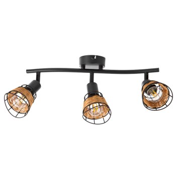 NOWA Esra industrialna 3-punktowa lampa sufitowa E14 z kloszami w formie klatki