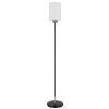 Globo Rowena nowoczesna lampa stojąca, lampa podłogowa z cylindrycznym kloszem, 150 cm, ø 25 cm