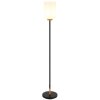 Globo Rowena nowoczesna lampa stojąca, lampa podłogowa z cylindrycznym kloszem, 150 cm, ø 25 cm
