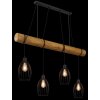 Globo Berti industrialna lampa wisząca nad stół do jadalni i kuchni, 4-punktowa, 125 cm