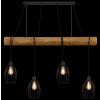 Globo Berti industrialna lampa wisząca nad stół do jadalni i kuchni, 4-punktowa, 125 cm
