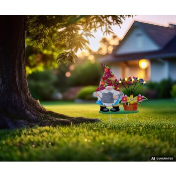 Globo SOZWE lampa solarna LED krasnal ogrodowy do ogrodu i na ścieżki 5-punktowa