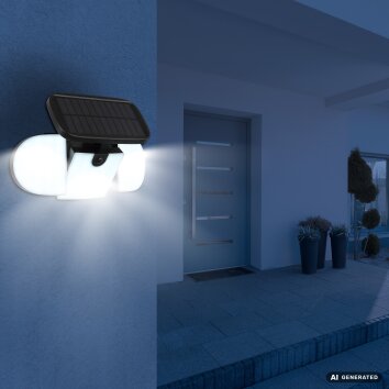 Globo TORQEN LED zewnętrzna lampa solarna ścienna z czujnikiem ruchu 6500 K 700 lm 10 W