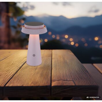 Globo MIRALIE lampa solarna ogrodowa LED 400 lm 1800–3000 K do oświetlenia ścieżek