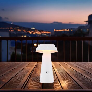 Globo MIRALIE lampa solarna ogrodowa LED, lampa ścieżkowa, Ø 14 cm, 400 lm, 4 W