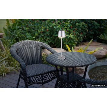 Globo VANNIESO LED 10-punktowa lampa solarna ogrodowa, lampa stożkowa do oświetlenia ścieżek