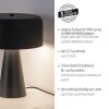 SCHÖNER WOHNEN-Kollektion PENTO nowoczesna minimalistyczna lampa stołowa, E27, 25 W