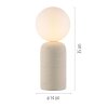 Schöner Wohnen-Kollektion TRAVENTA lampa stołowa kulista G9, nowoczesna dekoracyjna