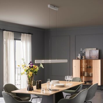 Schöner Wohnen-Kollektion ADRIANA ROUND LED Pendelleuchte für Esstisch, 160 cm, 2-flammig
