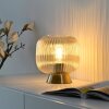 Schöner WOHNEN-Kollektion NAMI nowoczesna okrągła lampka stołowa E27 Ø20 cm 25 W