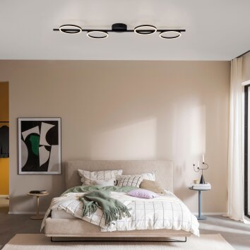 SCHÖNER WOHNEN-Kollektion MINI RITUS nowoczesny plafon LED 4-pierścieniowy