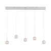 SCHÖNER WOHNEN-Kollektion LINI LED 5-punktowa lampa wisząca nad stołem, regulowana wysokość