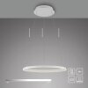 SCHÖNER WOHNEN-Kollektion QUILLO okrągła lampa wisząca ring LED 60 cm 3000 K 4860 lm