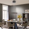 Schöner Wohnen-Kollektion QUILLO LED nowoczesna okrągła lampa wisząca, długość 60 cm