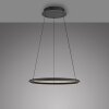 Schöner Wohnen-Kollektion QUILLO LED nowoczesna okrągła lampa wisząca, długość 60 cm